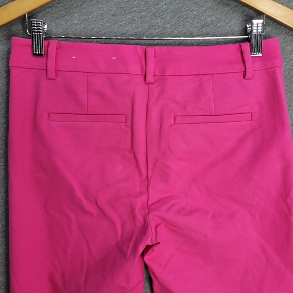 Loft Chino Pants The Riviera Slim Pink Womens 2 Flat Front Ankle Preppy Barbie - Picture 4 of 11